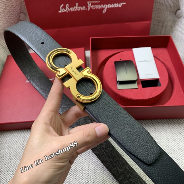 菲拉格慕男女士皮帶 Ferragamo雙扣高端禮盒腰帶  jjp2111